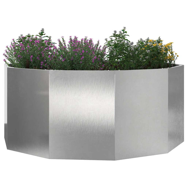 Vidaxx jardinière argent 120 x 120 x 50 cm acier inoxydable