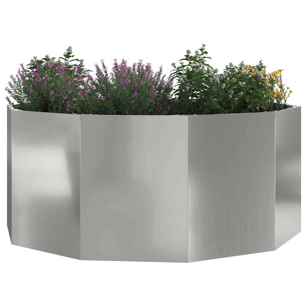 Vidaxx jardinière argent 120 x 120 x 50 cm en acier galvanisé