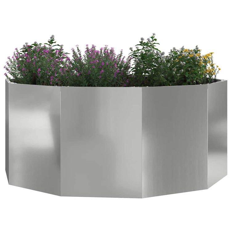 Vidaxx jardinière argent 120 x 120 x 50 cm en acier galvanisé