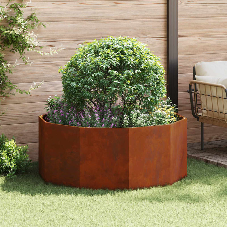 Vidaxx jardinière rouillé 120 x 120 x 50 cm acier corten