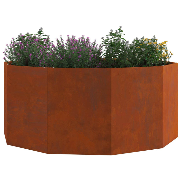 Vidaxx jardinière rouillé 120 x 120 x 50 cm acier corten