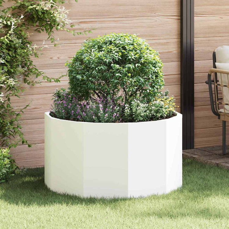 Vidaxx jardinière blanc 90 x 90 x 50 cm acier