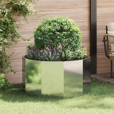 Vidaxx jardinière argent 90 x 90 x 50 cm en acier galvanisé