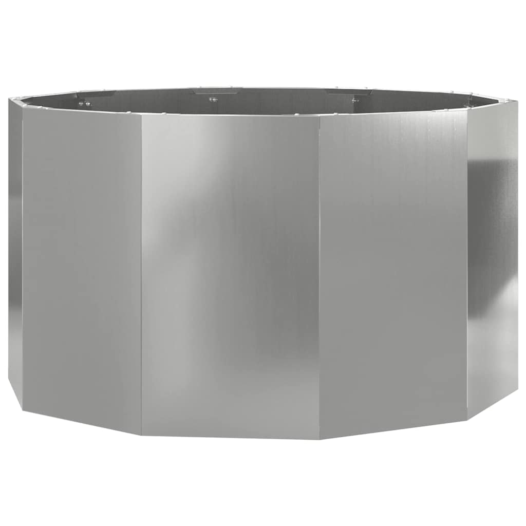 Vidaxx jardinière argent 90 x 90 x 50 cm en acier galvanisé