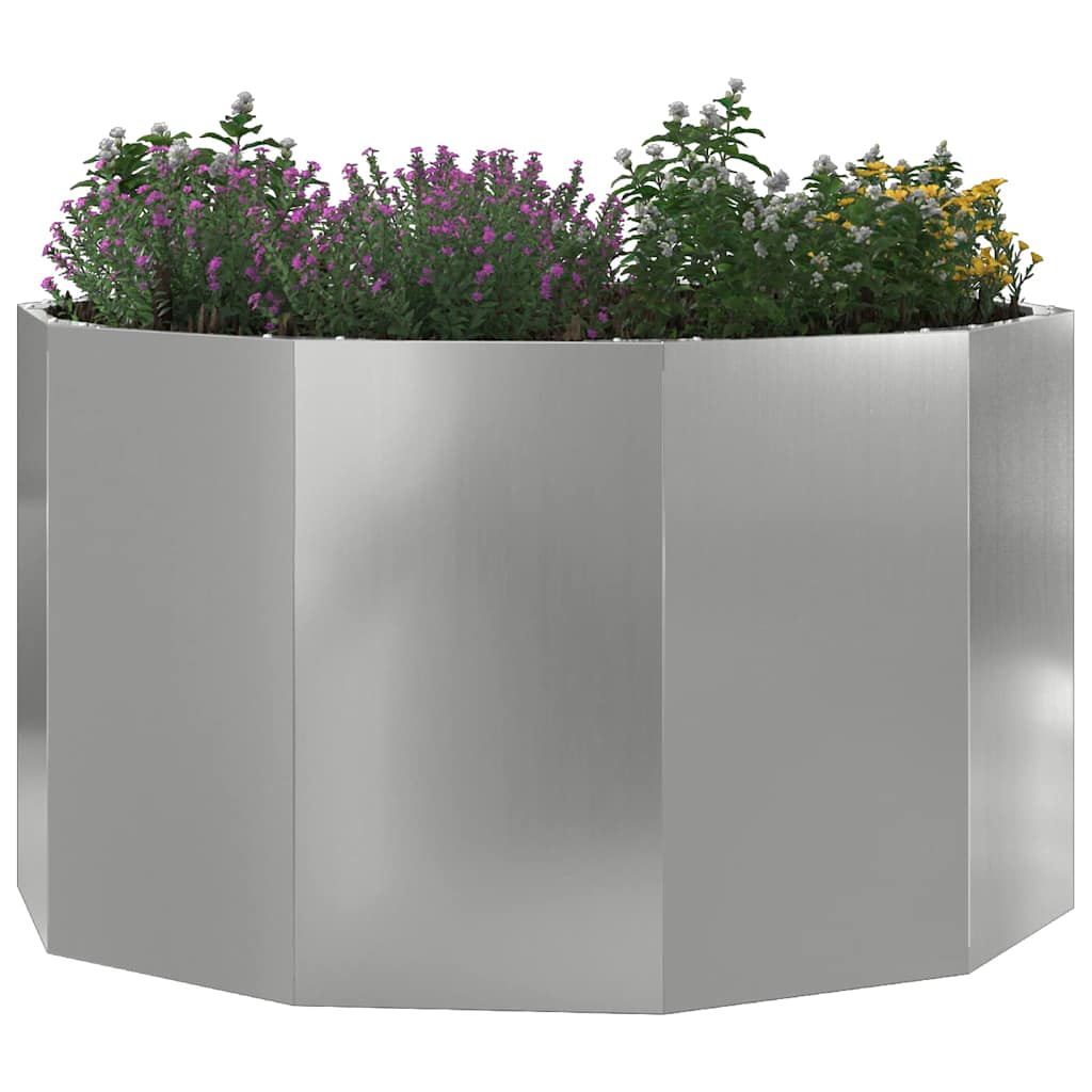 Vidaxx jardinière argent 90 x 90 x 50 cm en acier galvanisé