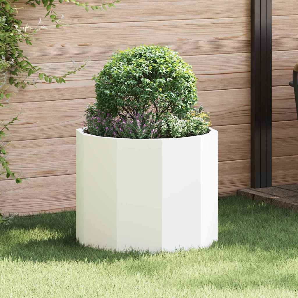 Vidaxx jardinière blanc 60 x 60 x 50 cm acier