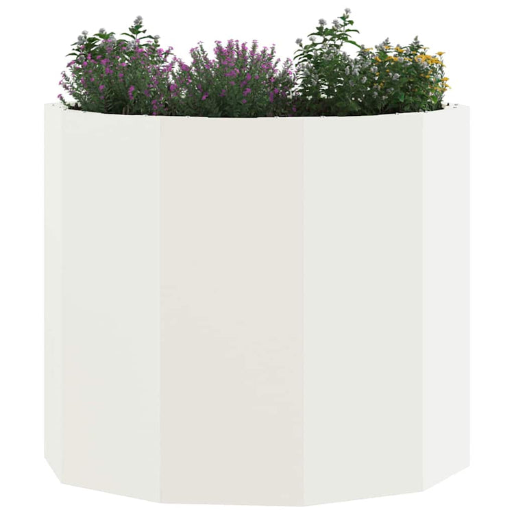 Vidaxx jardinière blanc 60 x 60 x 50 cm acier