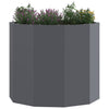 VidaXL jardinière anthracite 60 x 60 x 50 cm acier