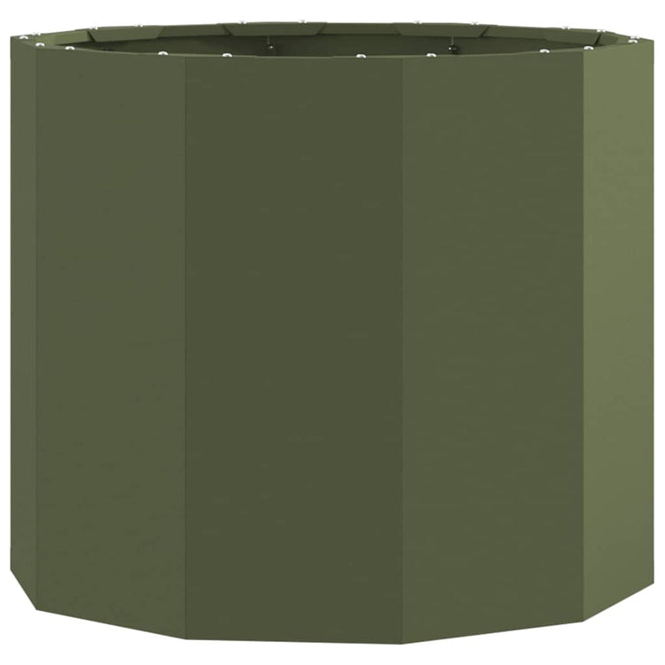 Vidaxx jardinière vert olive 60 x 60 x 50 cm acier