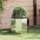 Vidaxx jardinière argent 60 x 60 x 50 cm acier inoxydable