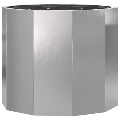 Vidaxx jardinière argent 60 x 60 x 50 cm acier inoxydable