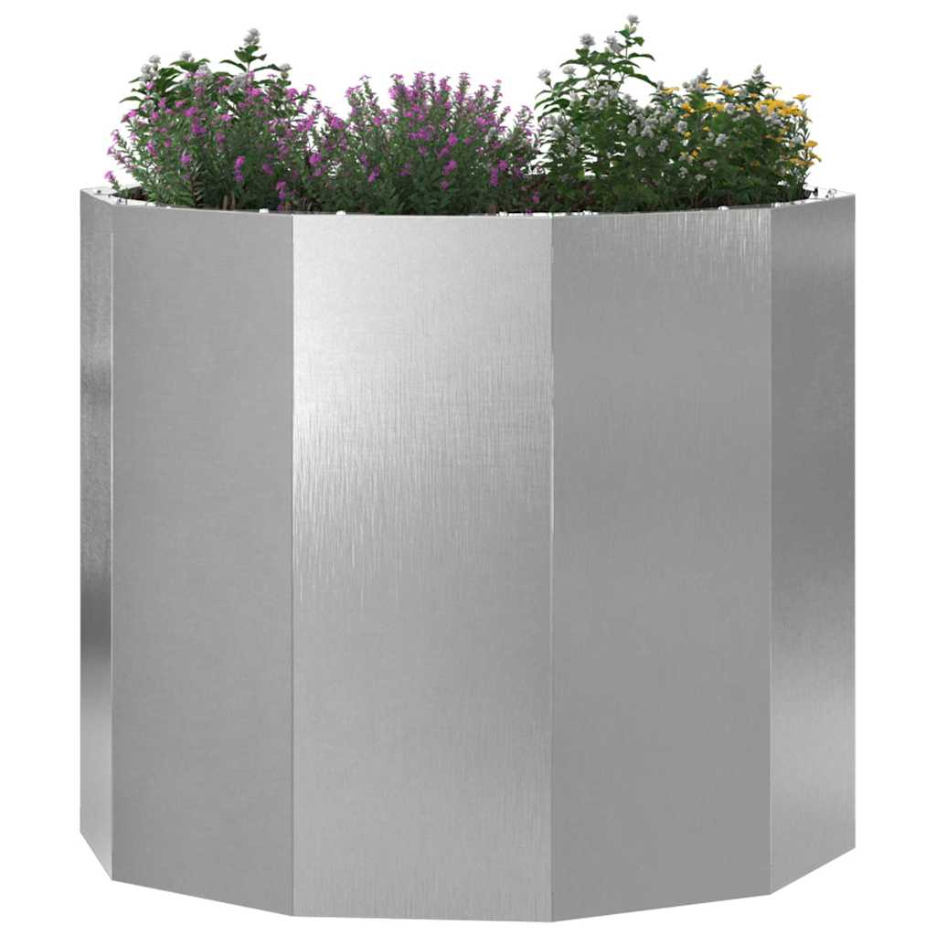 Vidaxx jardinière argent 60 x 60 x 50 cm acier inoxydable