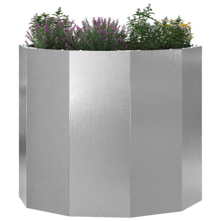 Vidaxx jardinière argent 60 x 60 x 50 cm acier inoxydable