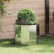 Vidaxx jardinière argent 60 x 60 x 50 cm en acier galvanisé