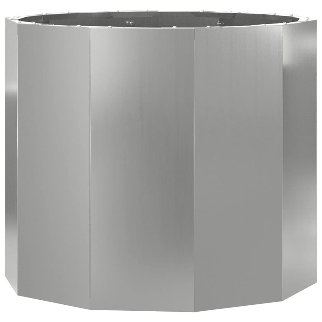 Vidaxx jardinière argent 60 x 60 x 50 cm en acier galvanisé