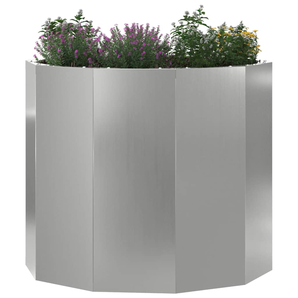 Vidaxx jardinière argent 60 x 60 x 50 cm en acier galvanisé