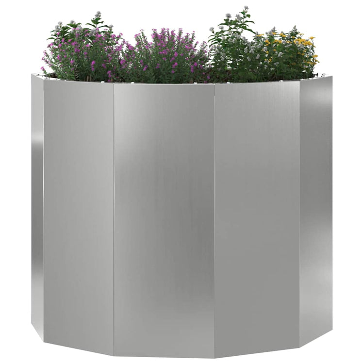 Vidaxx jardinière argent 60 x 60 x 50 cm en acier galvanisé