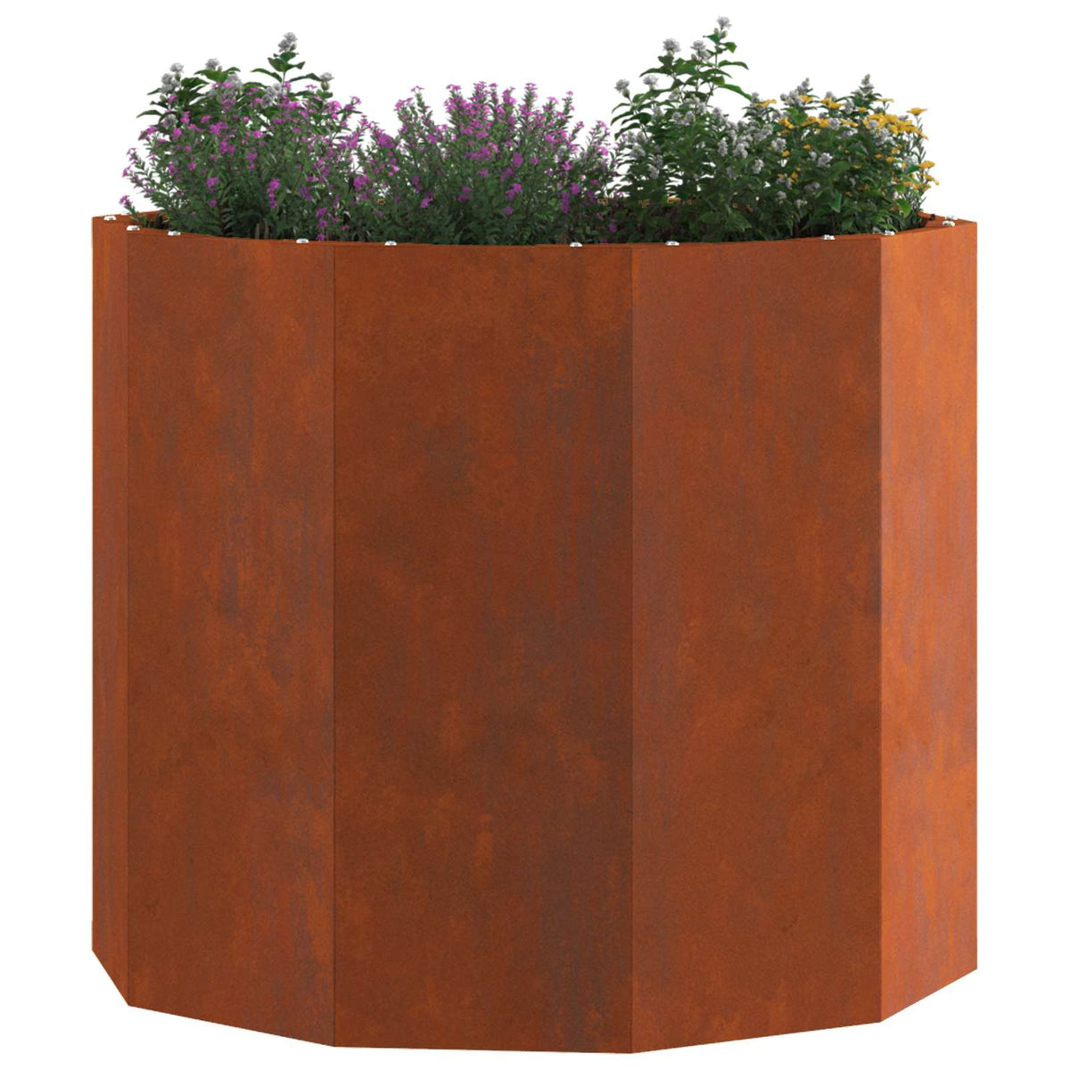 Vidaxl jardinière rouillé 60 x 60 x 50 cm acier corten