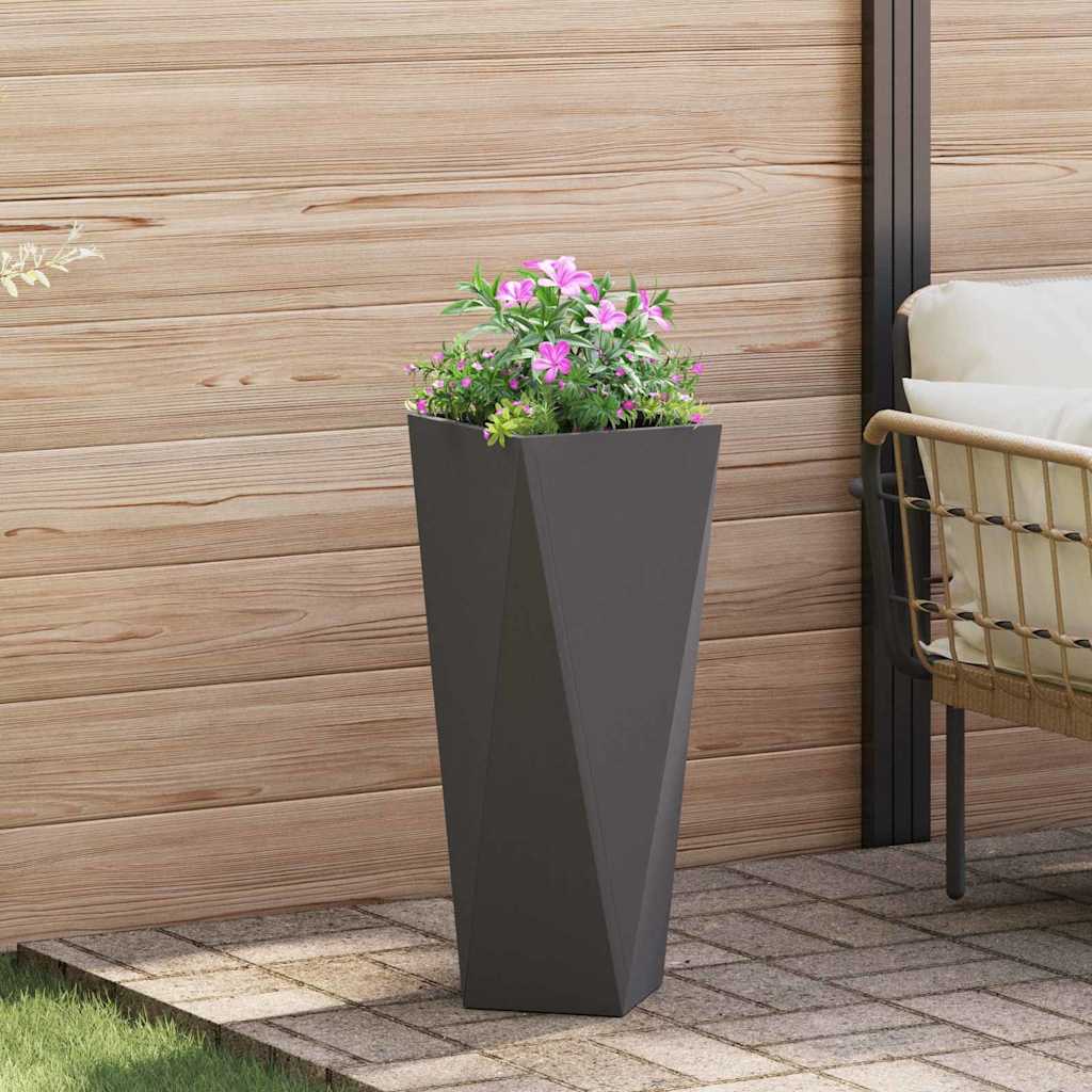 Vidaxx jardinière noir 30 x 30 x 75 cm acier