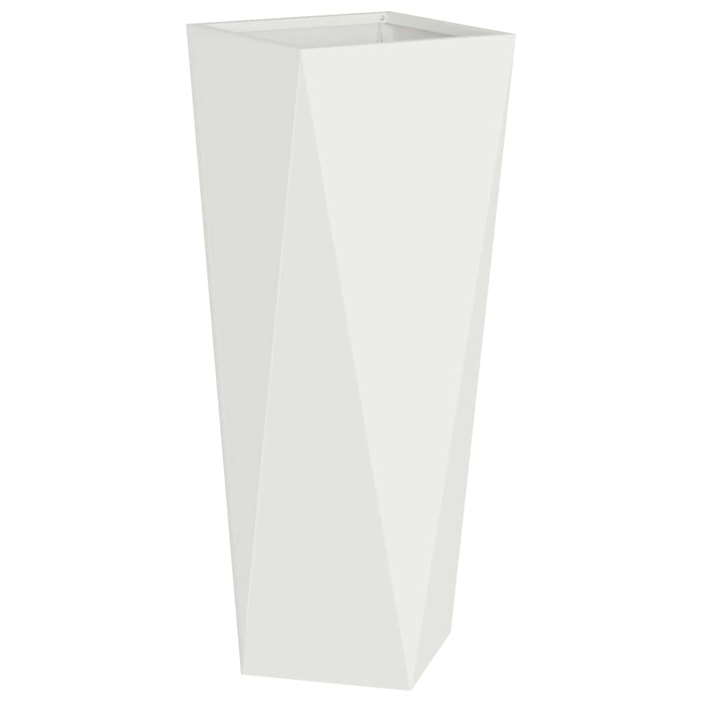 Vidaxx jardinière blanc 30 x 30 x 75 cm acier