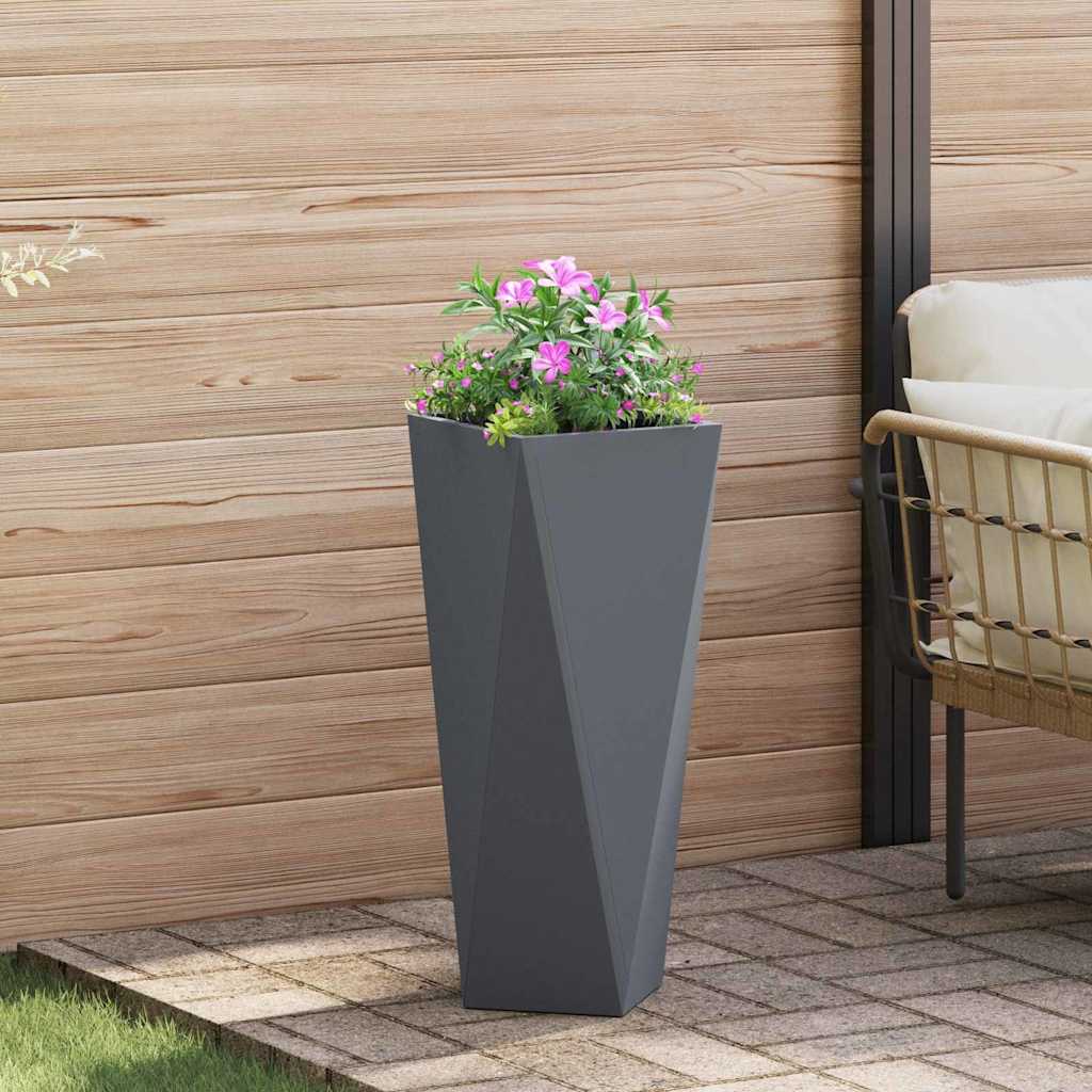 Vidaxx jardinière anthracite 30 x 30 x 75 cm acier