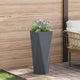 Vidaxx jardinière anthracite 30 x 30 x 75 cm acier