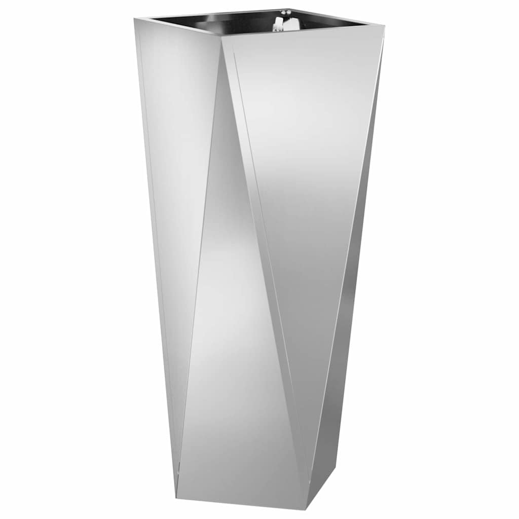 Vidaxx jardinière argent 30 x 30 x 75 cm en acier galvanisé