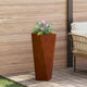 Vidaxl jardinière rouillé 30 x 30 x 75 cm acier corten
