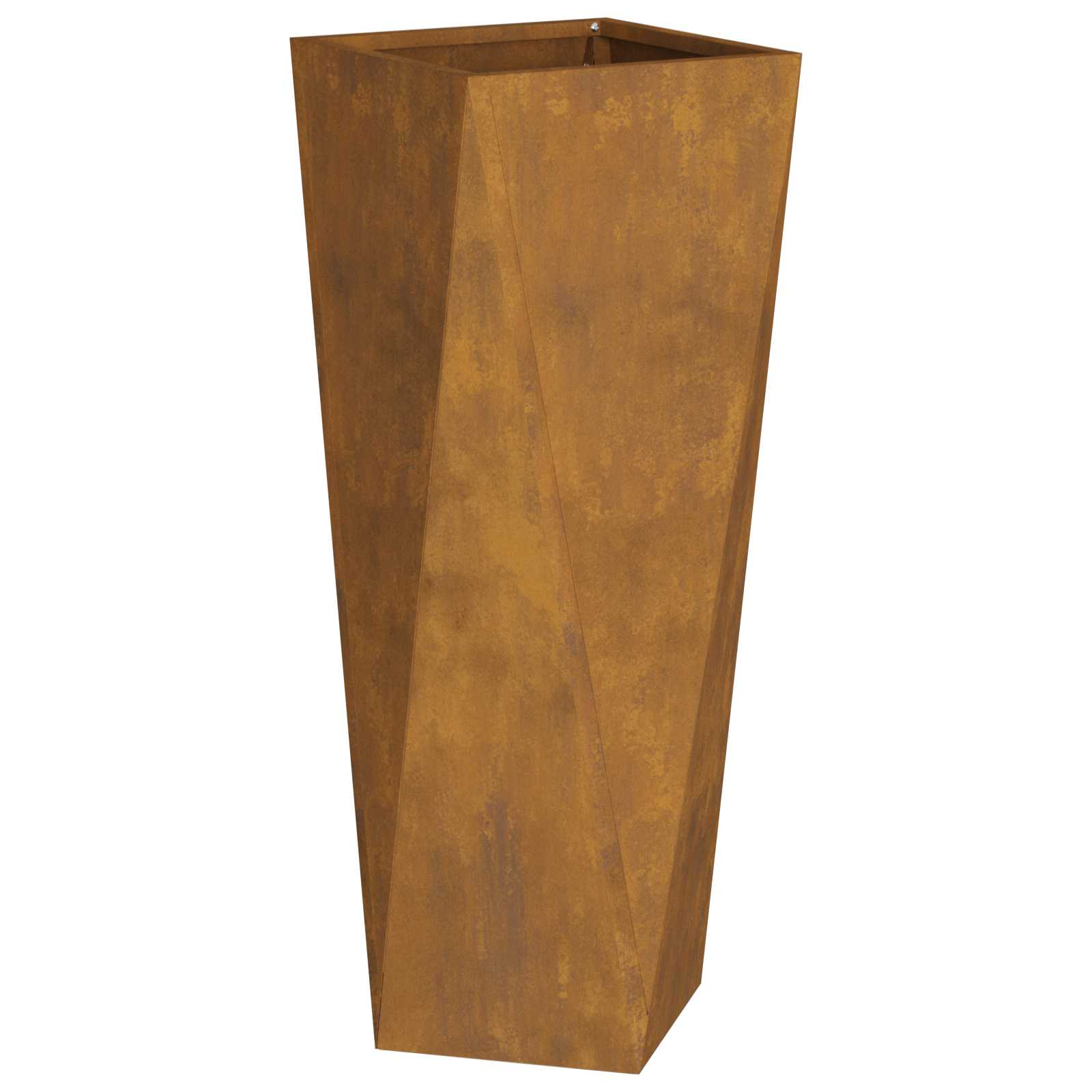 Vidaxl jardinière 2 pcs rouillé 30 x 30 x 75 cm acier corten