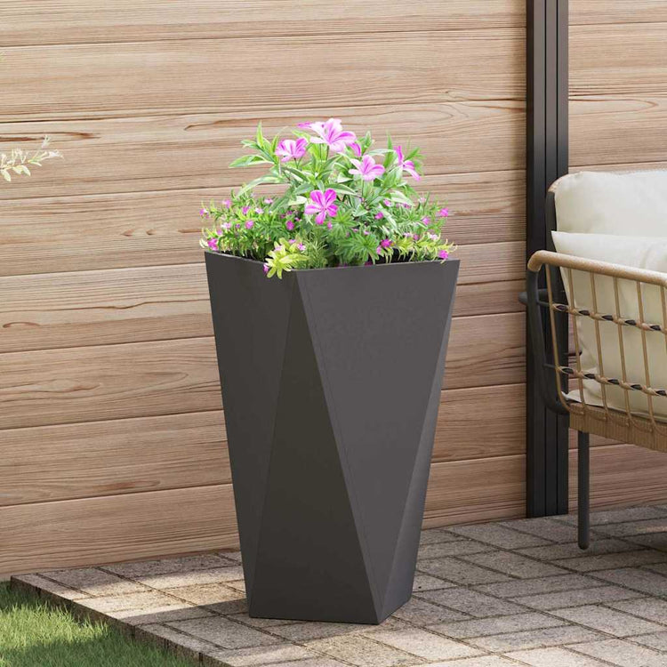 Vidaxx jardinière noir 40 x 40 x 75 cm acier