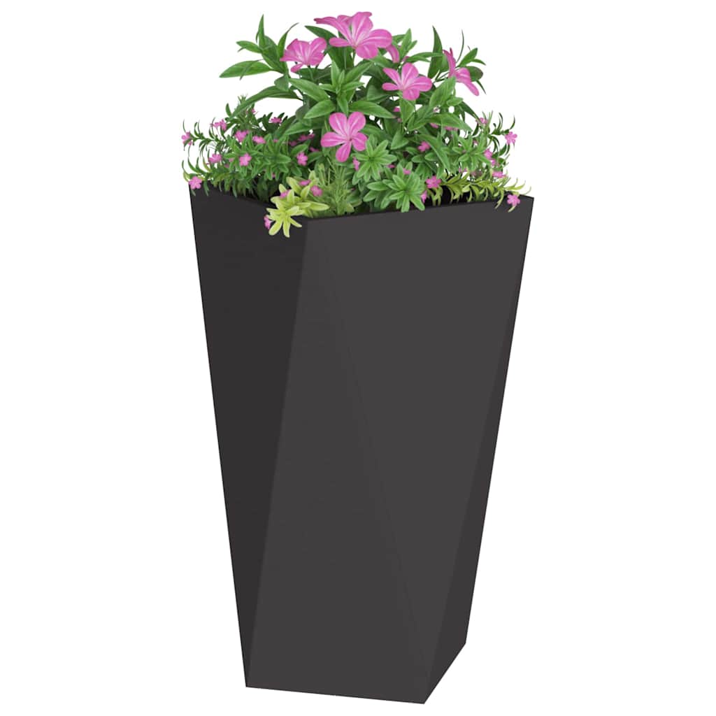 Vidaxx jardinière noir 40 x 40 x 75 cm acier