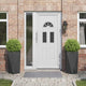 Vidaxx jardinière 2 pcs noir 40 x 40 x 75 cm acier