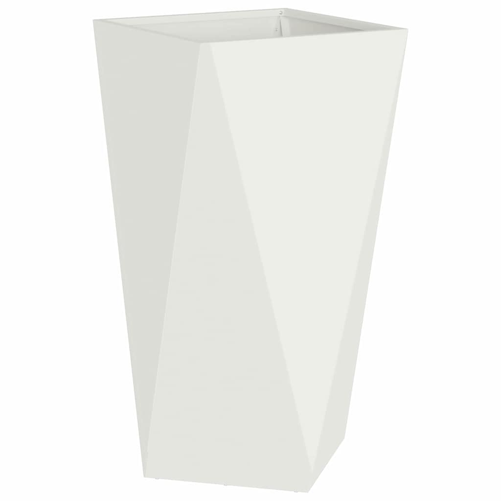 Vidaxx jardinière blanc 40 x 40 x 75 cm acier
