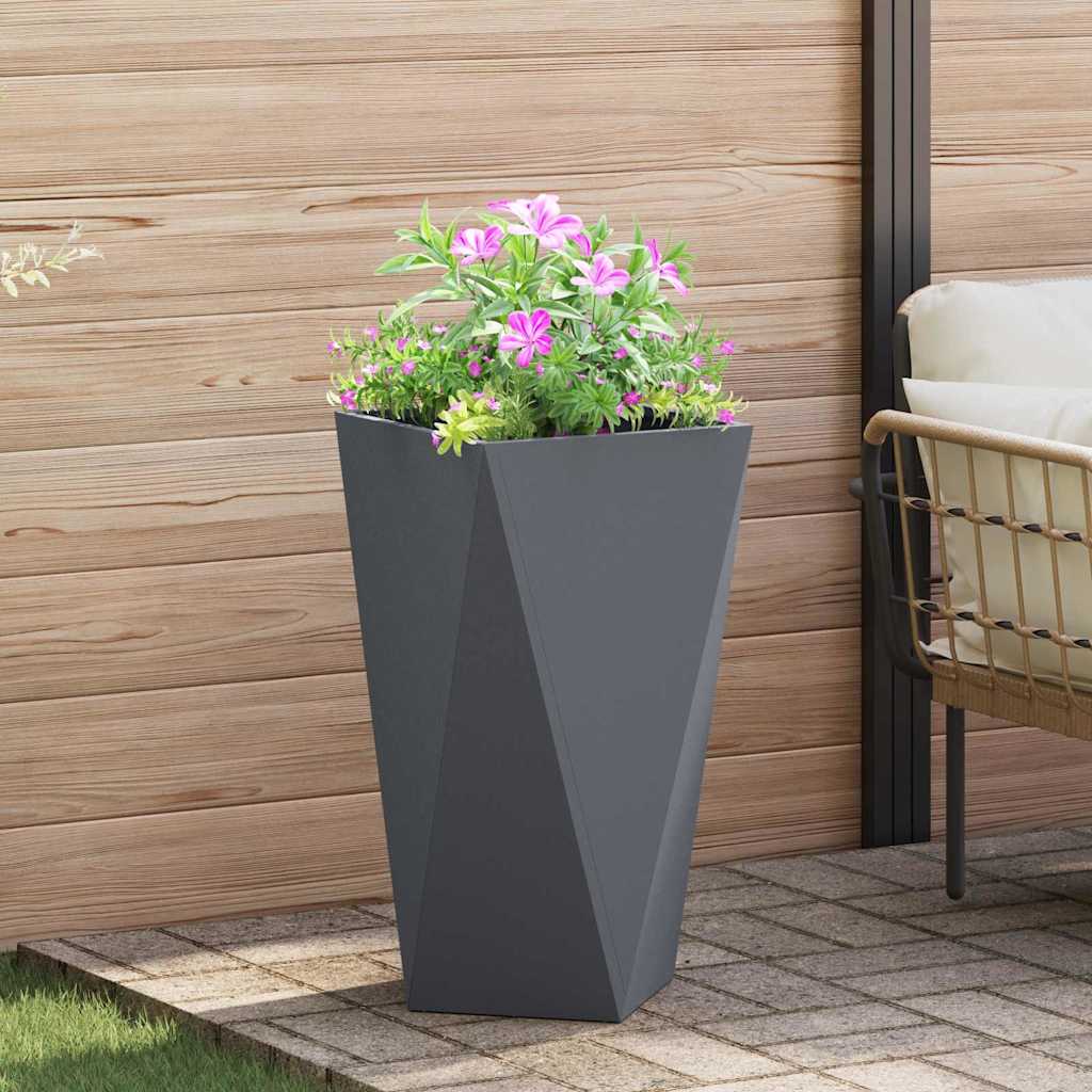 Vidaxx jardinière anthracite 40 x 40 x 75 cm acier