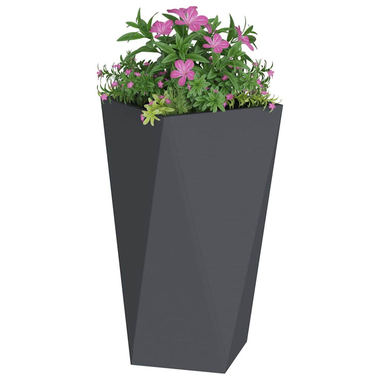 Vidaxx jardinière anthracite 40 x 40 x 75 cm acier