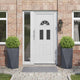Vidaxl jardinière 2 pcs anthracite 40 x 40 x 75 cm acier