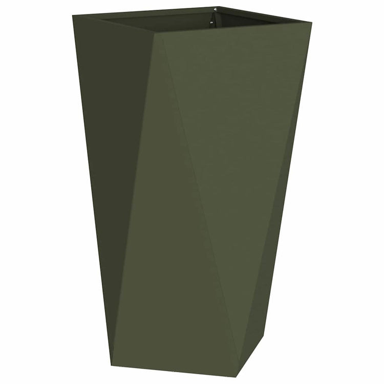Vidaxx jardinière vert olive 40 x 40 x 75 cm acier