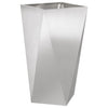 Vidaxx jardinière argent 40 x 40 x 75 cm acier inoxydable