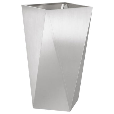 Vidaxx jardinière argent 40 x 40 x 75 cm acier inoxydable