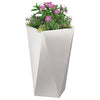 Vidaxx jardinière argent 40 x 40 x 75 cm acier inoxydable