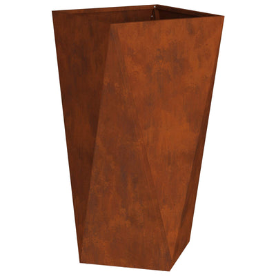 Vidaxl jardinière rouillé 40 x 40 x 75 cm acier corten