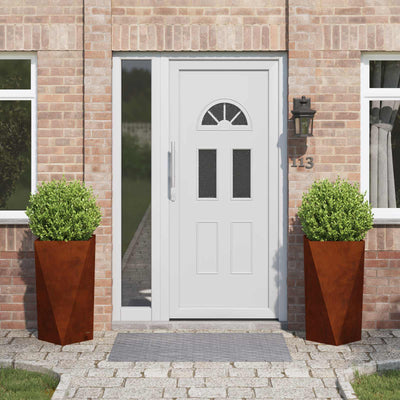 Vidaxx jardinière 2 pcs rouillé 40 x 40 x 75 cm acier corten