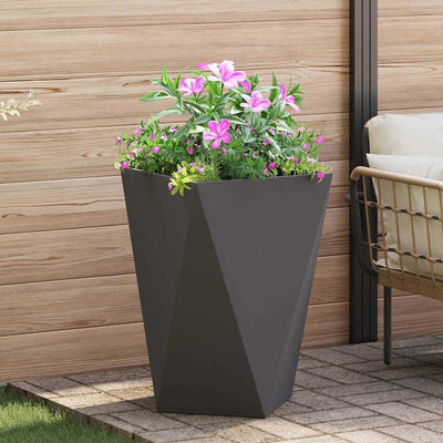 Vidaxx jardinière noir 50 x 50 x 75 cm acier