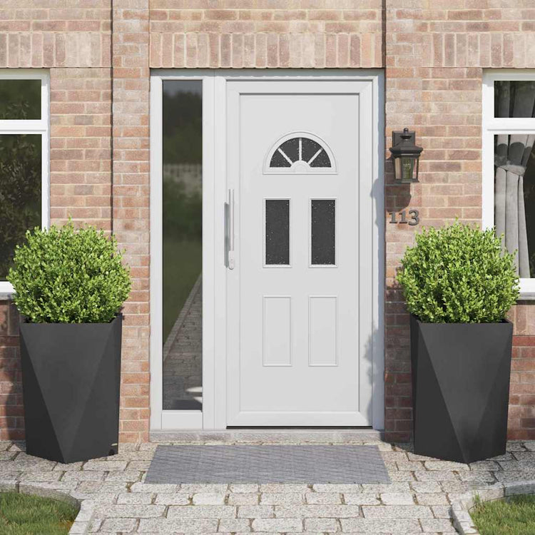 Vidaxx jardinière 2 pcs noir 50 x 50 x 75 cm acier