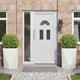 Vidaxx jardinière 2 pcs blanc 50 x 50 x 75 cm acier