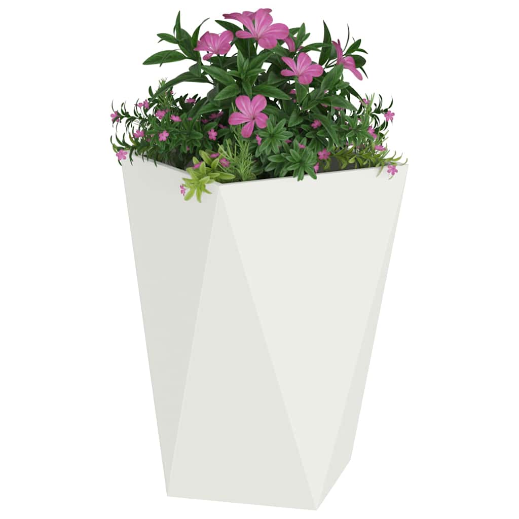 Vidaxx jardinière 2 pcs blanc 50 x 50 x 75 cm acier