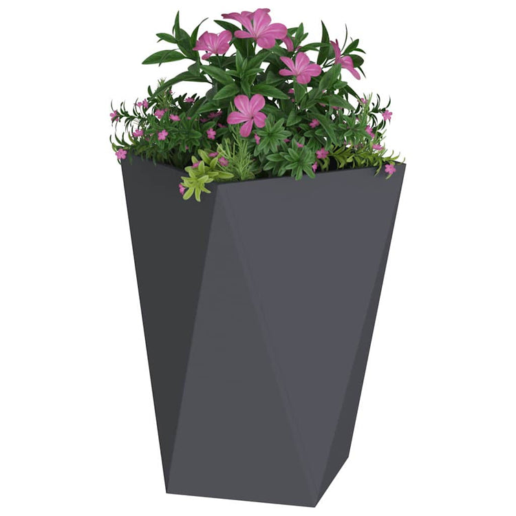 Vidaxl jardinière anthracite 50 x 50 x 75 cm acier