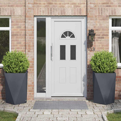 Vidaxl jardinière 2 pcs anthracite 50 x 50 x 75 cm acier