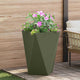 Vidaxx jardinière vert olive 50 x 50 x 75 cm acier