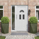Vidaxx jardinière 2 pcs vert olive 50 x 50 x 75 cm acier
